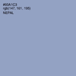 #93A1C3 - Nepal Color Image