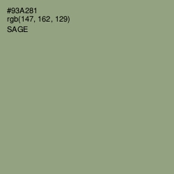 #93A281 - Sage Color Image