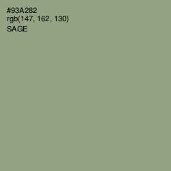 #93A282 - Sage Color Image