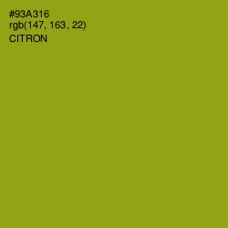 #93A316 - Citron Color Image