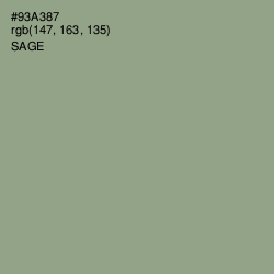 #93A387 - Sage Color Image