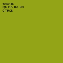 #93A416 - Citron Color Image