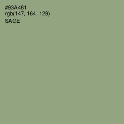 #93A481 - Sage Color Image