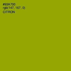 #93A700 - Citron Color Image