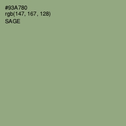 #93A780 - Sage Color Image