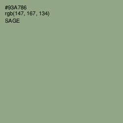 #93A786 - Sage Color Image