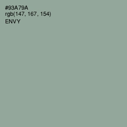 #93A79A - Envy Color Image