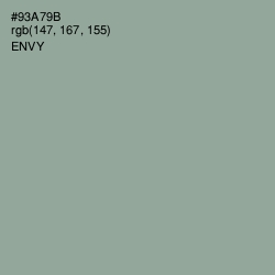 #93A79B - Envy Color Image
