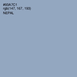 #93A7C1 - Nepal Color Image