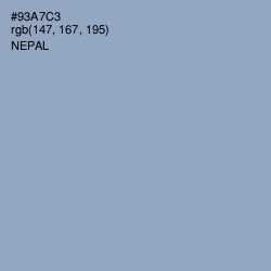 #93A7C3 - Nepal Color Image