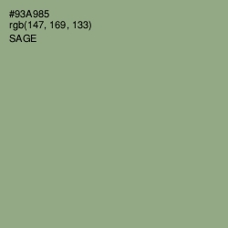 #93A985 - Sage Color Image