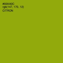 #93AA0C - Citron Color Image