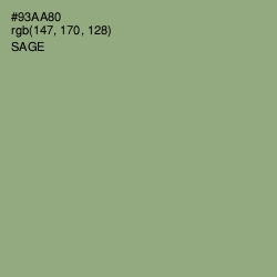 #93AA80 - Sage Color Image