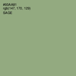 #93AA81 - Sage Color Image