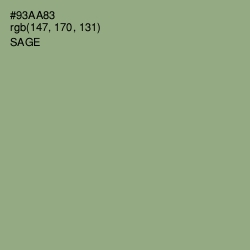 #93AA83 - Sage Color Image
