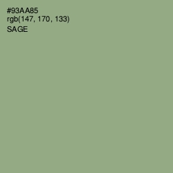 #93AA85 - Sage Color Image