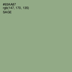 #93AA87 - Sage Color Image