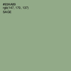 #93AA89 - Sage Color Image