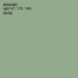 #93AA8C - Sage Color Image