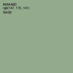 #93AA8D - Sage Color Image