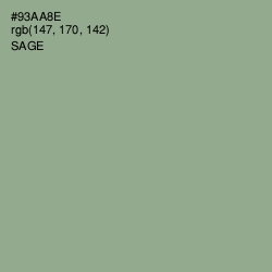 #93AA8E - Sage Color Image