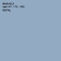 #93AAC3 - Nepal Color Image