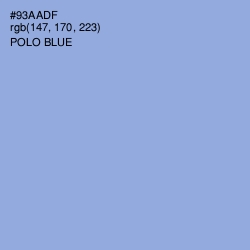 #93AADF - Polo Blue Color Image