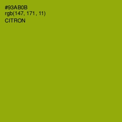 #93AB0B - Citron Color Image