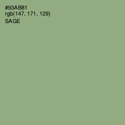 #93AB81 - Sage Color Image