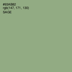 #93AB82 - Sage Color Image