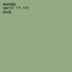 #93AB83 - Sage Color Image