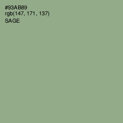 #93AB89 - Sage Color Image