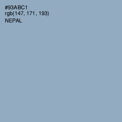 #93ABC1 - Nepal Color Image