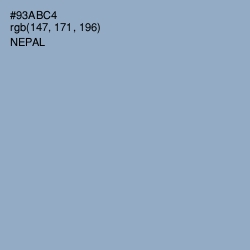 #93ABC4 - Nepal Color Image