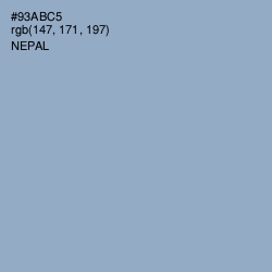 #93ABC5 - Nepal Color Image