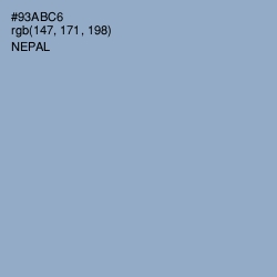 #93ABC6 - Nepal Color Image