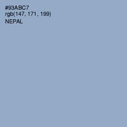 #93ABC7 - Nepal Color Image