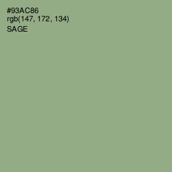 #93AC86 - Sage Color Image