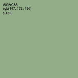 #93AC88 - Sage Color Image