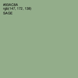 #93AC8A - Sage Color Image