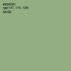 #93AE81 - Sage Color Image