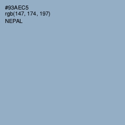 #93AEC5 - Nepal Color Image