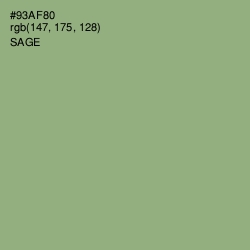 #93AF80 - Sage Color Image