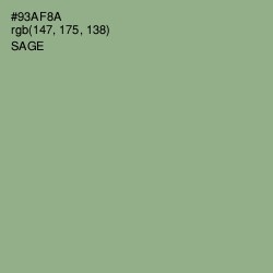 #93AF8A - Sage Color Image