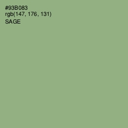 #93B083 - Sage Color Image