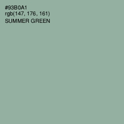 #93B0A1 - Summer Green Color Image