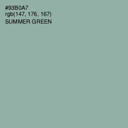 #93B0A7 - Summer Green Color Image
