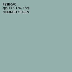 #93B0AC - Summer Green Color Image