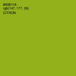 #93B11A - Citron Color Image