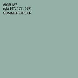 #93B1A7 - Summer Green Color Image